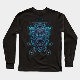 Sacred Mecha Gorilla Long Sleeve T-Shirt